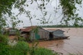 Cambodia, a Vietnamese fishing village Royalty Free Stock Photo