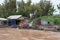 Cambodia, a Vietnamese fishing village Royalty Free Stock Photo