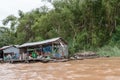 Cambodia, a Vietnamese fishing village Royalty Free Stock Photo