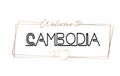 Cambodia Welcome to text Neon lettering typography. Word for logotype, badge, icon, postcard, logo, banner Vector Illustration