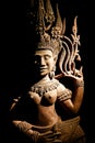 Cambodia wood carving art