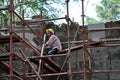 Cambodian construction worker