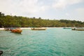 Boats Docked at an Island in Asia