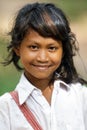 Cambodian little girl headshot