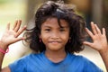 Cambodian little girl portrait