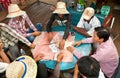 Cambodian people live beside Tonle Sap Lake in Siem Reap, Cambodia.