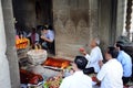 Cambodian people performing ritual