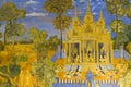 Cambodian Royal Palace Wall Painting