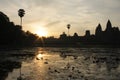 Cambodian sunrise Royalty Free Stock Photo