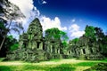 Cambodian temple ruins Royalty Free Stock Photo