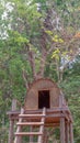 Cambodian traditional treehouse