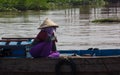 A Cambodian Woman on the Mekong