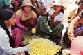 Cambodian women preparing for lunch