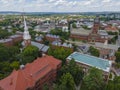 Harvard University aerial view, Cambridge, Massachusetts, USA Royalty Free Stock Photo