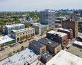 Cambridge city center aerial view, Massachusetts, USA Royalty Free Stock Photo