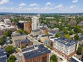 Cambridge city center aerial view, Massachusetts, USA Royalty Free Stock Photo