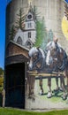 Painted Silo in Jefferson County, Vermont