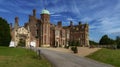 Cambridge, Cambridgeshire, England, August, 2024: Front aspect view of Madingley Hall, Cambridge Royalty Free Stock Photo