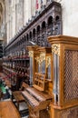 The Choir inside King`s College Chapel, Cambridge Royalty Free Stock Photo