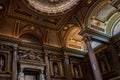 Interior of the FitzWilliam Museum for antiquities and fine arts at Cambridge Royalty Free Stock Photo