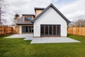 Detached new build chalet style home Royalty Free Stock Photo