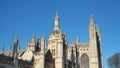 Cambridge, England. Views of the King`s College Chapel of the University of Cambridge