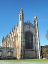 Cambridge, England. Views of the King`s College Chapel of the University of Cambridge