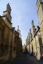 Cambridge Univerysity old buildings Royalty Free Stock Photo