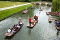 Cambridge punting tour Royalty Free Stock Photo