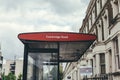 Cambridge Road bus stop on Kilburn Park Road in Maida Vale, London Royalty Free Stock Photo