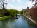 Punts on river. 12th April 2011, Cambdrige, United Kingdom