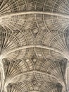 Cambridge, United Kingdom - April 21: The iconic King's College chapel, University of Cambridge Royalty Free Stock Photo