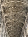 Cambridge, United Kingdom - April 21: The iconic King's College chapel, University of Cambridge Royalty Free Stock Photo