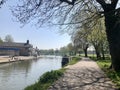 Cambridge, United Kingdom - April 20, 2019: Midsummer common park
