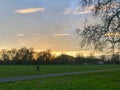 Cambridge, United Kingdom - February 20, 2019: Midsummer common park