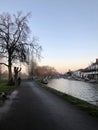 Cambridge, United Kingdom - February 15, 2019: Midsummer common park