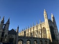 Cambridge, United Kingdom - January 17, 2019: The iconic King's College, University of Cambridge Royalty Free Stock Photo