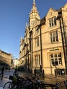 Cambridge, United Kingdom - January 17, 2019: Lloyds Bank in old Fosters' Bank building in Sidney Street on a sunny day