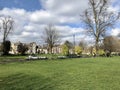 Cambridge, United Kingdom - March 25, 2019: Jesus Green park on a sunny day