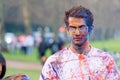 Cambridge University (UK) students celebrate Holi, the Hindu festival of colour