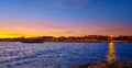 Cambrils beach sunset in Tarragona