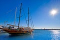 Cambrils port in Tarragona of Catalonia