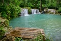 Cambugahay Falls, a 3-tiered waterfall on Siquijor Island, Philippines