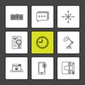 camcoder , camera , video , multimedia , computer , setting , eps icons set vector