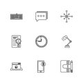 camcoder , camera , video , multimedia , computer , setting , eps icons set vector
