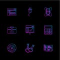 camcoder , camera , video , multimedia , computer , setting , eps icons set vector
