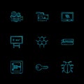 camcoder , camera , video , multimedia , computer , setting , eps icons set vector