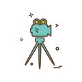 Camcoder icon design vector