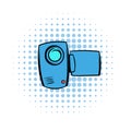Camcorder comics icon Royalty Free Stock Photo