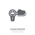 Camcorder icon. Trendy Camcorder logo concept on white background from Electronic Devices collection